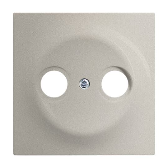 Cover plate SAT 2 gang champagne metallic - impuls