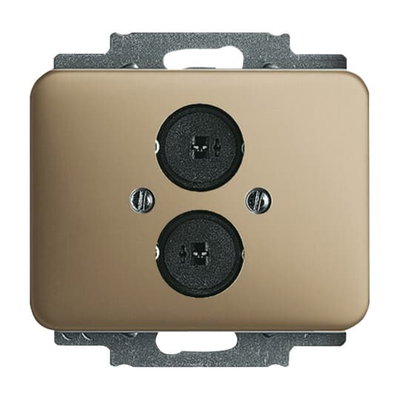 Cover plate Loudspeaker 2 gang bronze - alpha