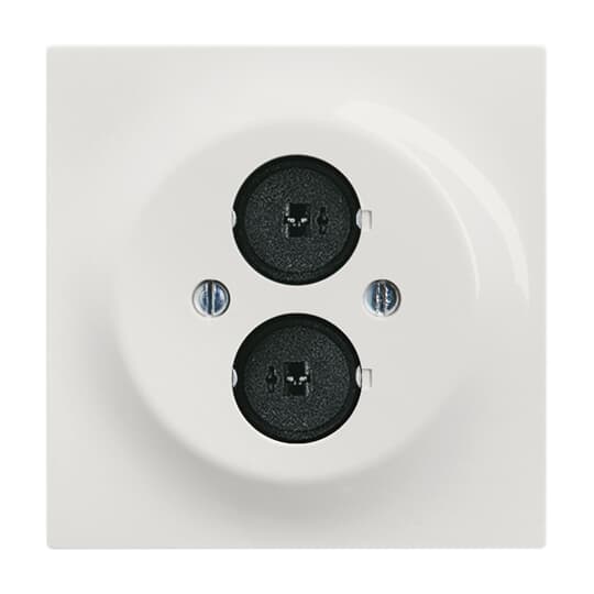 Cover plate Loudspeaker 2 gang alpine white - impuls