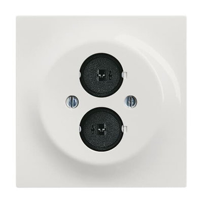 Cover plate Loudspeaker 2 gang alpine white - impuls