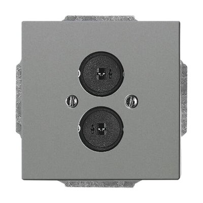 Cover plate Loudspeaker 2 gang grey metallic - Platform 63
