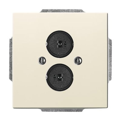 Cover plate Loudspeaker 2 gang ivory white - Platform 63