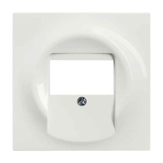 Cover plate TAE, UAE/TAE, USB/VGA/HDMI/loudspeaker/charging 1 gang alpine white - impuls