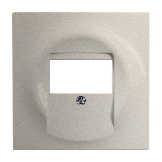 Cover plate TAE, UAE/TAE, USB/VGA/HDMI/loudspeaker/charging 1 gang champagne metallic - impuls