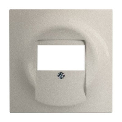 Cover plate TAE, UAE/TAE, USB/VGA/HDMI/loudspeaker/charging 1 gang champagne metallic - impuls