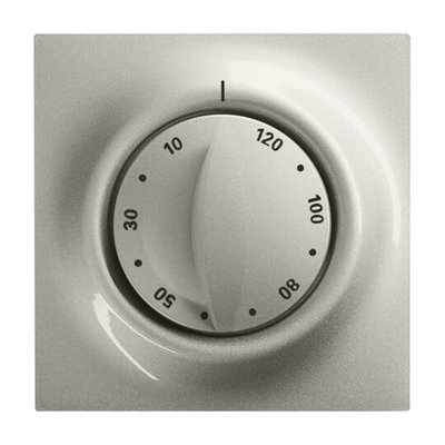 Cover plate with legend 0 ... 120 Min for Time switch, Turn button champagne metallic - impuls