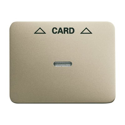 Cover plate with legend Card, Symbol "arrows" for Switch/push button, Hotel card palladium - alpha