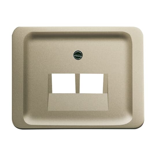 Cover plate UAE/IAE (ISDN) 2 gang palladium - alpha - Voltimum UK