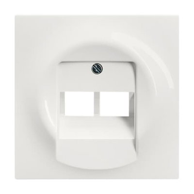 Cover plate UAE/IAE (ISDN) 2 gang alpine white - impuls
