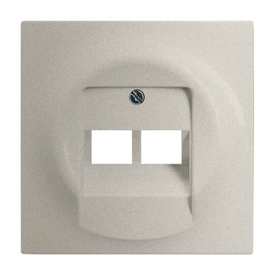Cover plate UAE/IAE (ISDN) 2 gang champagne metallic - impuls