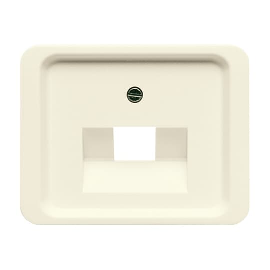 Cover plate UAE/IAE (ISDN) 2 gang ivory - alpha - Voltimum UK