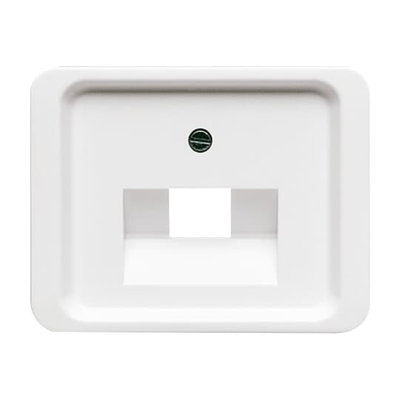 Cover plate UAE/IAE (ISDN) 1 gang studio white - alpha