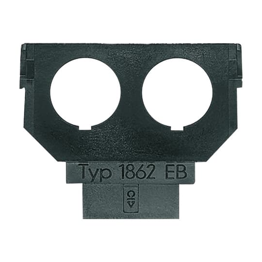 Socket Fixing Plate for Communication devices 2 gang anthracite