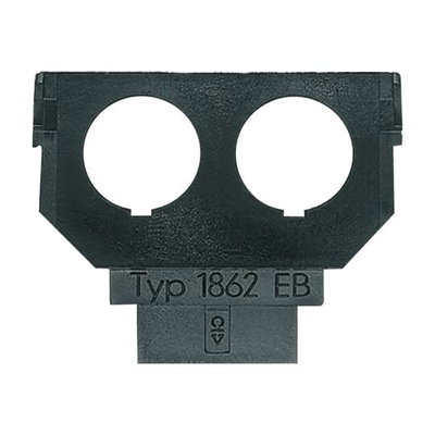 Socket Fixing Plate for Communication devices 2 gang anthracite