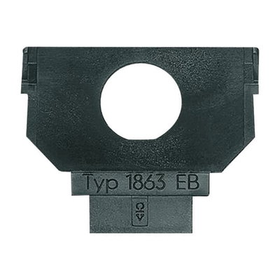 Socket Fixing Plate for Communication devices 1 gang anthracite