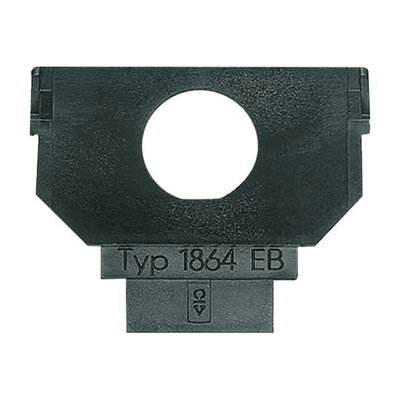 Socket Fixing Plate for Twinax 1 gang anthracite