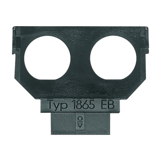 Socket Fixing Plate for Twinax 2 gang anthracite