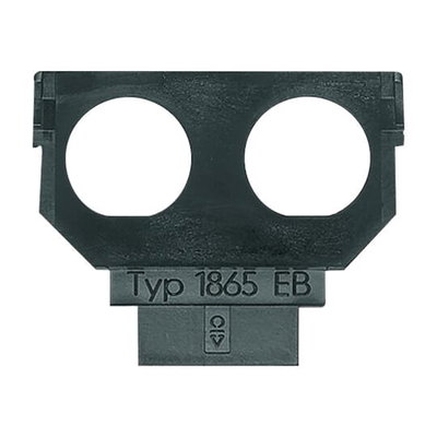 Socket Fixing Plate for Twinax 2 gang anthracite