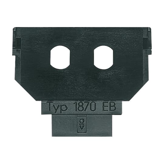 Socket Fixing Plate for Optical fiber 2 gang anthracite