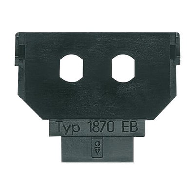Socket Fixing Plate for Optical fiber 2 gang anthracite