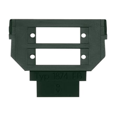 Socket Fixing Plate for Optical fiber 2 gang anthracite