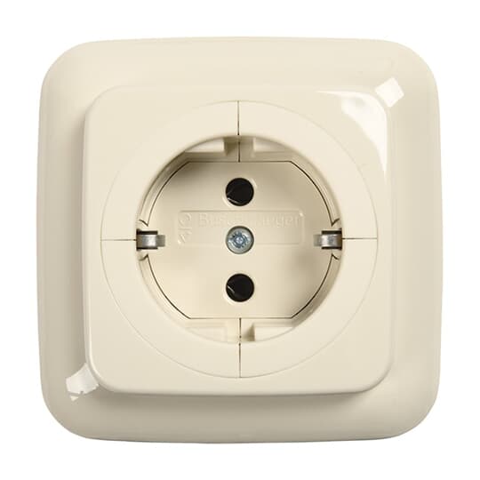 Busch-Object socket outlet SCHUKO® socket white - Busch-Duro 2000 SI