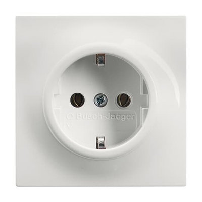 SCHUKO® socket insert alpine white - impuls