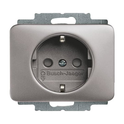 SCHUKO® socket insert Safety Shutter platinum - alpha