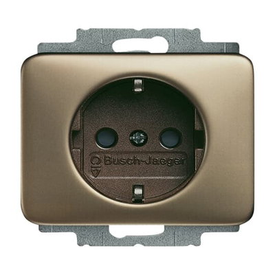 SCHUKO® socket insert Safety Shutter bronze - alpha
