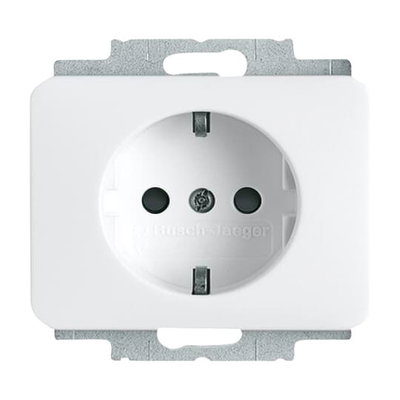 SCHUKO® socket insert Safety Shutter studio white - alpha