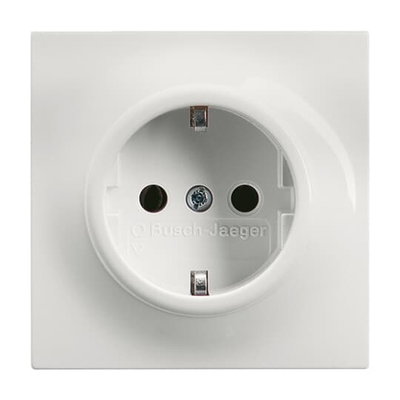 SCHUKO® socket insert Safety Shutter alpine white - impuls