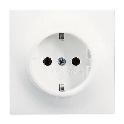 SCHUKO® socket insert Safety Shutter studio white matt - impuls