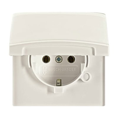 SCHUKO® socket insert with Hinged Lid white - Allwetter 44 (IP 44)