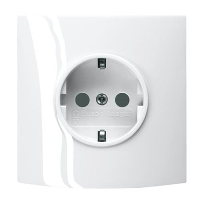 SCHUKO® socket Safety Shutter studio white - alpha