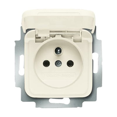 Socket Outlets with Hinged Lid white - Busch-Duro 2000 SI