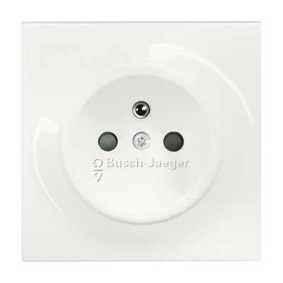 Socket insert Safety Shutter alpine white - impuls