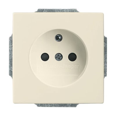 Socket insert Safety Shutter ivory white - Platform 63
