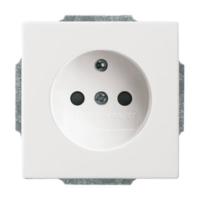 Socket insert Safety Shutter studio white - Platform 63