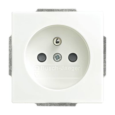 Socket insert Safety Shutter studio white matt - Platform 63