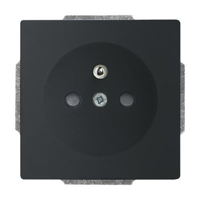 Socket insert Safety Shutter black matt - Platform 63