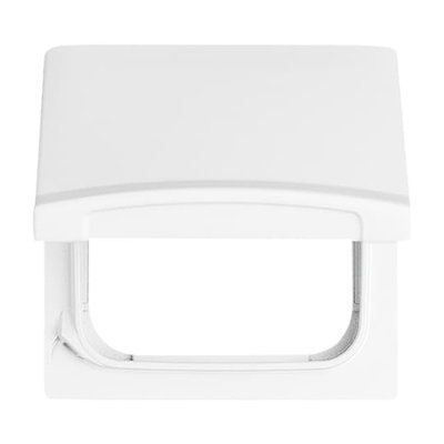 Intermediate Ring with Hinged Lid Cover plates Busch-Duro 2000® SI and Reflex SI alpine white - Allwetter 44 (IP 44)