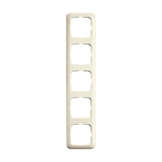 Cover frame 5-gang white - Busch-Duro 2000 SI