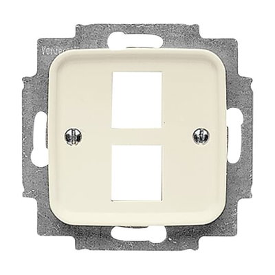 Cover plate Keystone 2 gang white - Busch-Duro 2000 SI