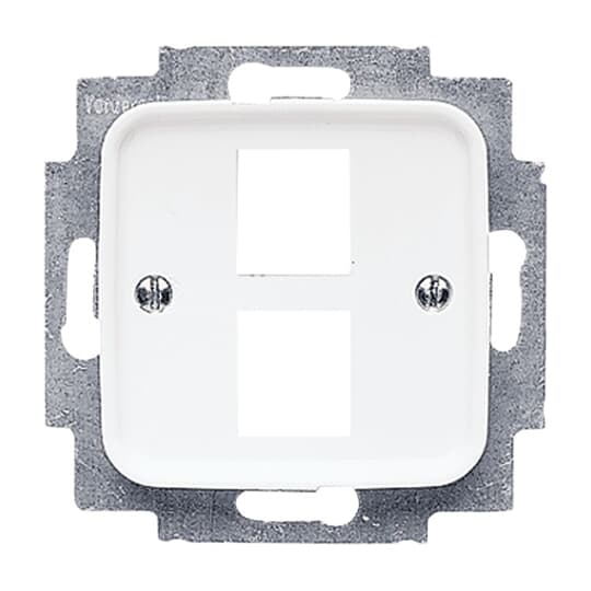 Cover plate Keystone 2 gang alpine white - Reflex SI