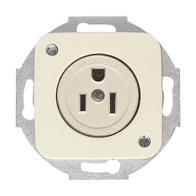 Nema socket insert without claw white - Busch-Duro 2000 SI