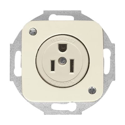 Nema socket insert without claw white - Busch-Duro 2000 SI