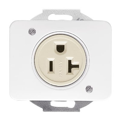 Nema socket insert with screw terminals studio white - alpha