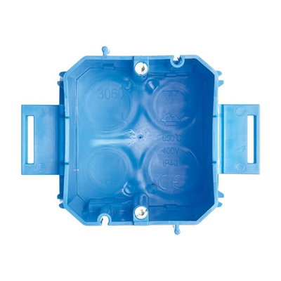 Concrete box 1 gang blue