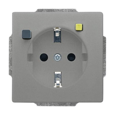 FI-SCHUKOMAT SCHUKO® socket insert Safety Shutter grey metallic - Platform 63