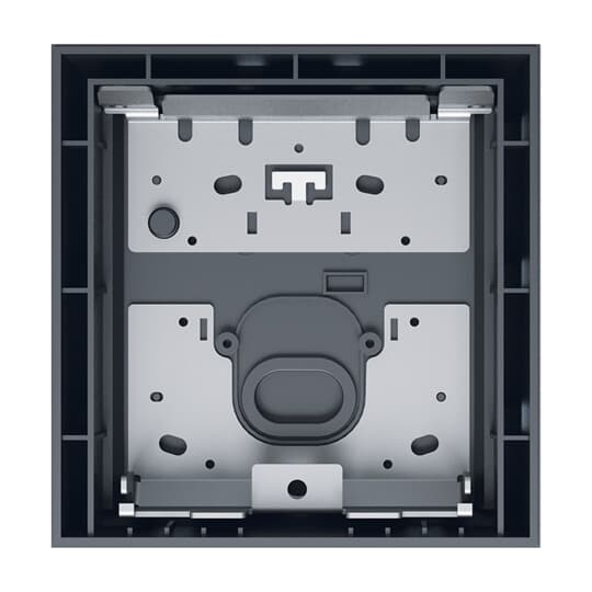 Surface-mounted box 1/1 black